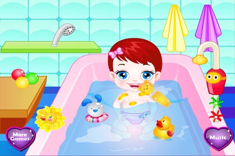 Baby Bathing & Dress up screenshot 2