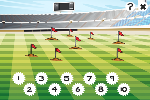 123 Soccer Counting Game for Children age 2-5: Learn to count the numbers 1-10 with football screenshot 2
