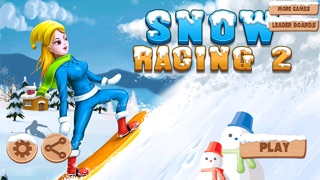 SNOW RACING 2 : FREE SUPERIOR SNOWBOARD-ER TOP RIDER ARCADE GAMES WITH A COOL FUNNY MULTIPLAYER SKI-JUMPING - THE BEST FUN SNOWBOARDING SPORT RUN CARTOON APP FOR KIDS 1.1 IOS