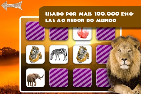 Memo Game Wild Animals Photo screenshot 4