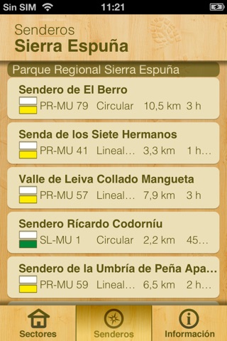 GeoSenderos Región de Murcia screenshot 2
