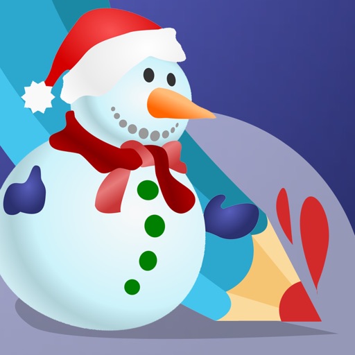 Christmas Coloring Book for Children: Learn to color the holiday season iOS App