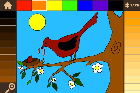 Color It Puzzle It: Birds Lite screenshot 3