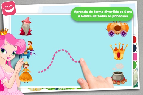 Free Kids Puzzle Teach me Princesses for girls, discover pink pony’s, fairy tales and the magical princess world screenshot 2