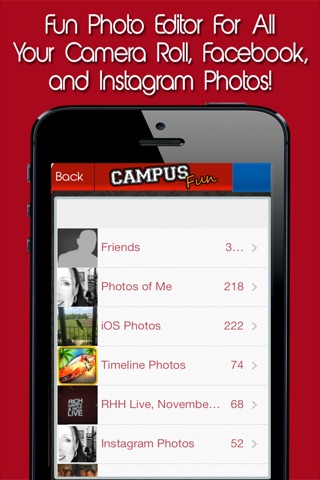 Campus Fun Photo Insta-Collage Editor - Easy To Use Pic Editing for Instagram, Flickr, Social Media, Camera Roll FREE Edition screenshot 4