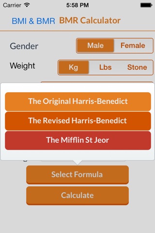 BMI & BMR Calculators screenshot 4