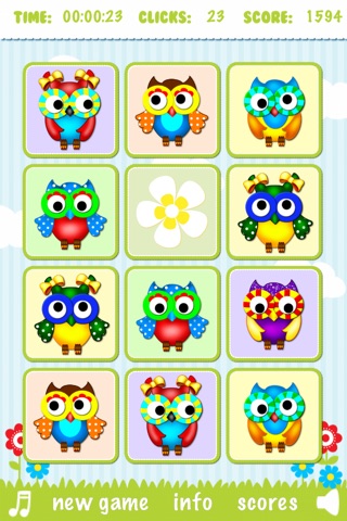 Memory Owl Card Matches Games For Kids screenshot 3