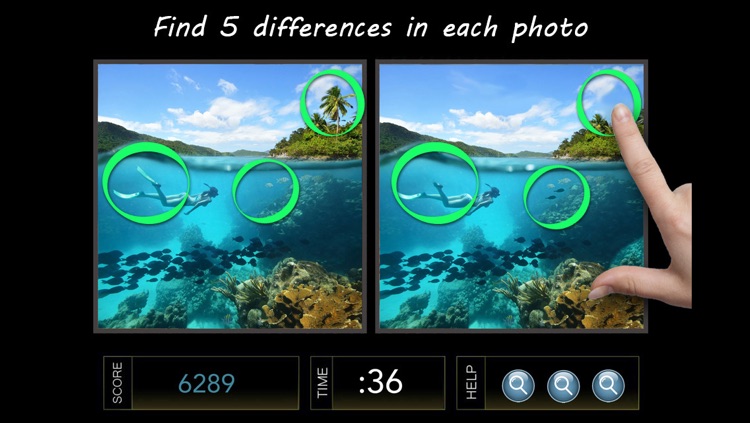 Spot the Difference Image Hunt Puzzle Game - Paradise Edition