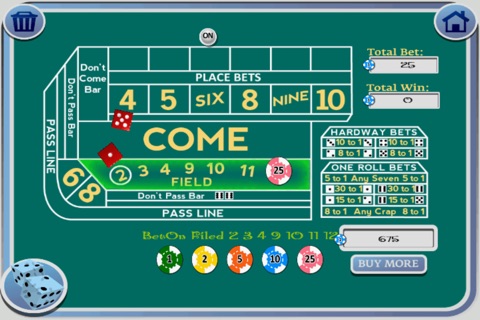 ▻Craps 3d Shooter LITE - Master the Best Betting Casino Game screenshot 2