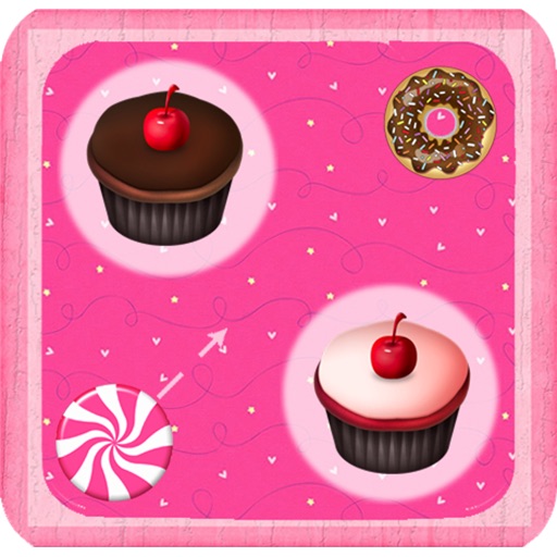 Cupcake Saga - A top free HD puzzle game with cupcakes, bonbons, donut and lollipops. Icon