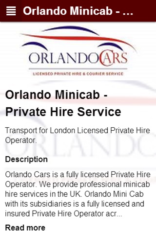 Orlando Minicab screenshot 2