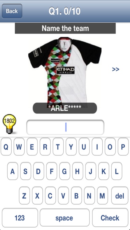 Rugby Union Quiz - Top Fun Shirt Trivia Game. screenshot-3