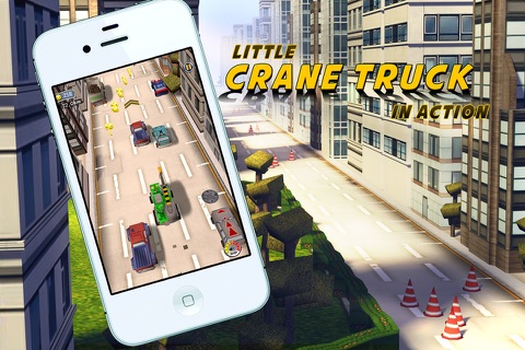 Little Crane Truck in Action Kids: 3D Fun Cartoonish Driving Adventure for Kids with Cute Graphics screenshot 2