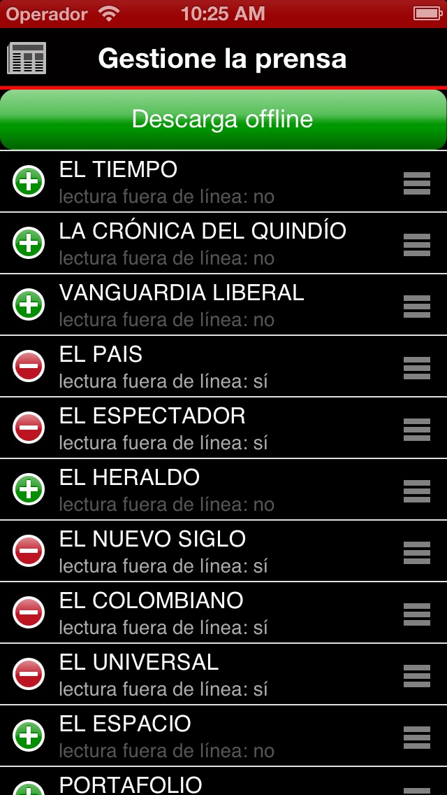 Periódicos Colombiano... screenshot1