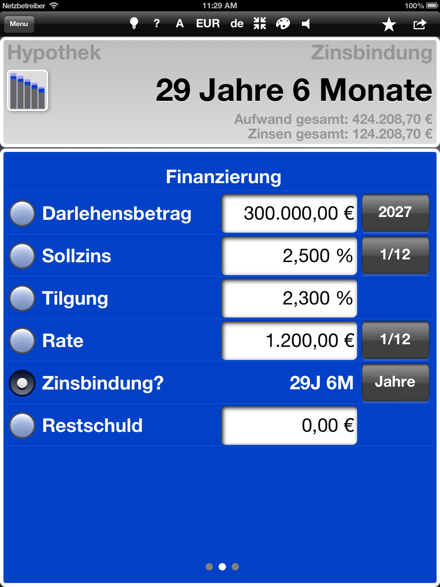 Finanzrechner MarkMoneyPro V2 screenshot 2