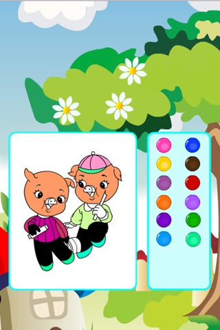 Coloring Jolly Pigs screenshot 4