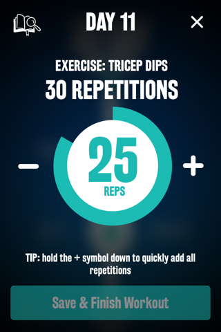 Men's Tricep Dip 30 Day Challenge FREE screenshot 4