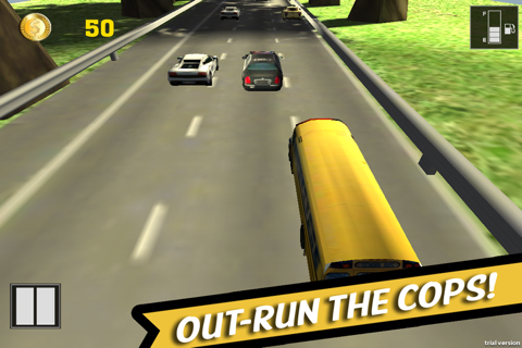 A Crazy School Bus Driver - High Speed Race Track Game Pro screenshot 2