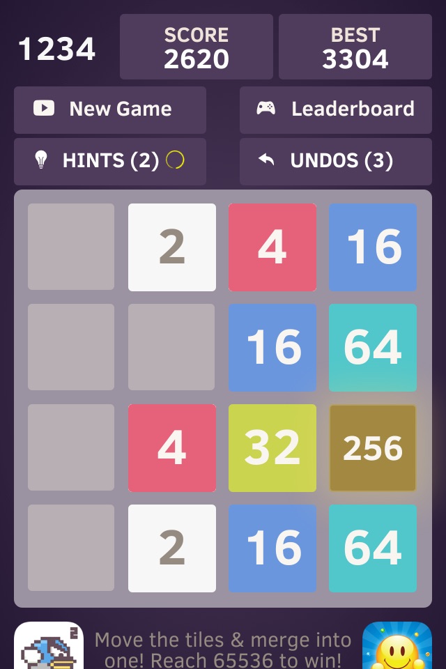 1234 - Number tiles merge puzzle game free screenshot 4