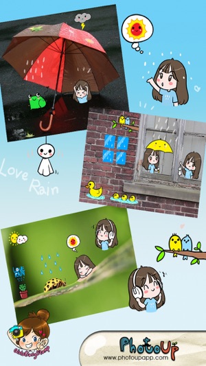 GirlsGang Stamp by PhotoUp - cute girl doodle stamps for dec(圖3)-速報App