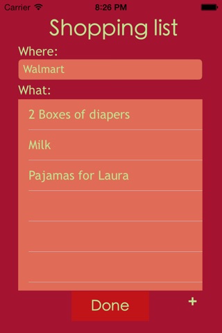 Shopping.List (A simple checklist organizer) screenshot 2