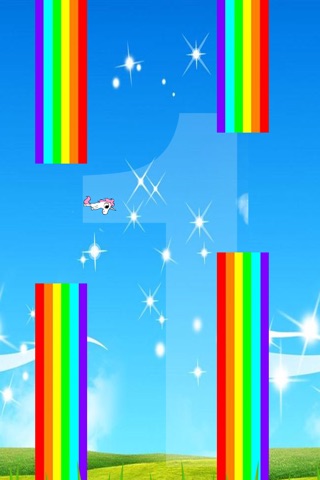 Flapper Unicorn - Twilight Rainbow Flyer Pocket Minigame screenshot 3