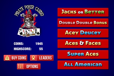 Pirates Poker Casino - Video Poker, Jacks or Better, Free Las Vegas Style Card Games screenshot 3