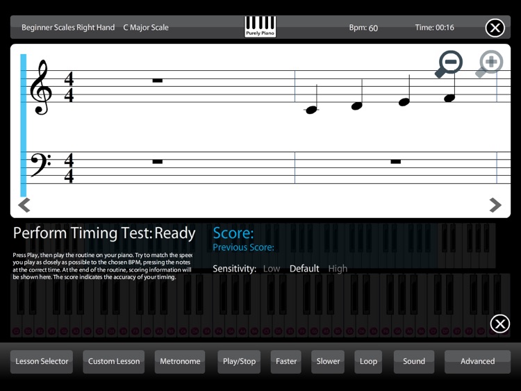 Piano - Learn lessons & practice scales chords rhythm training teach skills educational music sight reading metronome screenshot-3