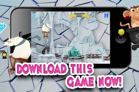 A Despicable Gnome & Friends Diamond Rush - Free Rail Miner Race Game screenshot 2
