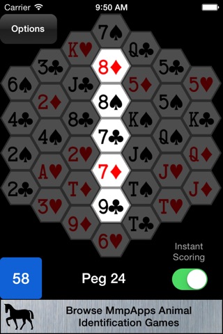 Cribbage Hexagon screenshot 2