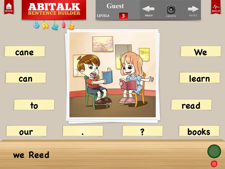Sentence Builder for Special Needs Children