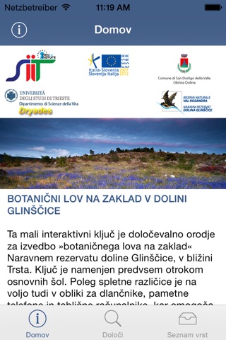 BOTANIČNI LOV NA ZAKLAD V DOLINI GLINŠČICE screenshot 2