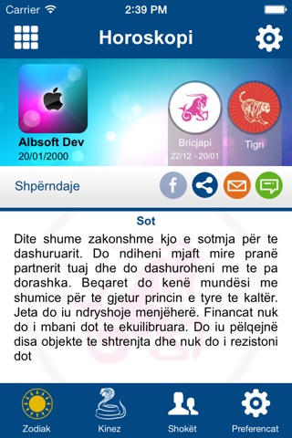 Horoskopi screenshot 2