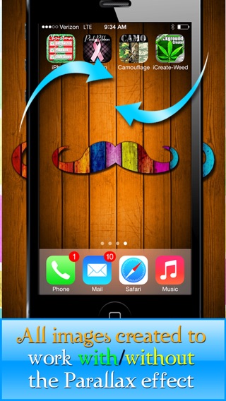 Mustache Mania for iOS7! - FREE HD Theme and Wallpaper Creatorのおすすめ画像3