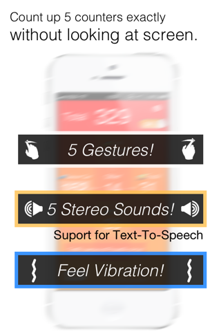 Flick Counter FREE - Tally Counter , Measure without looking at the screen screenshot 2