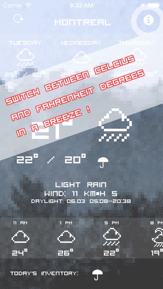 Pixel Weather - My Forecast report and conditions for local weathercastのおすすめ画像3