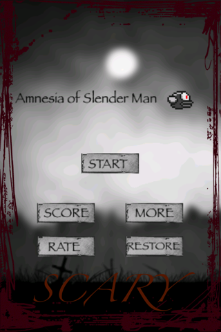 Amnesia of Slender Man vs Brave Bird in Forest Flappy Edition by GTFG screenshot 2