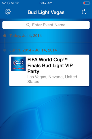 FIFA World Cup™ Finals Bud Light VIP party screenshot 2
