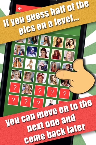 Guess The Celeb 2! - Guess who's the celebrity word guessing game with cool images of the most popular movie and TV stars, teen celebrities, famous pop stars and sport icons! screenshot 3