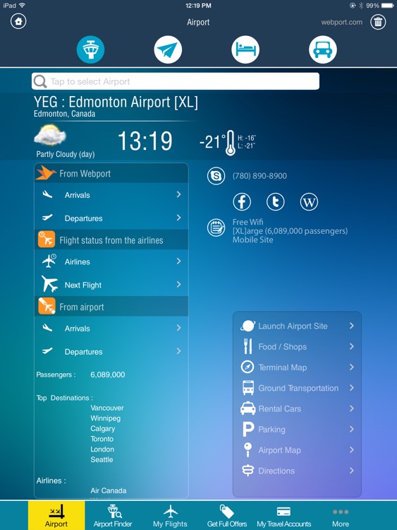 Edmonton Airport+Flight Tracker HD