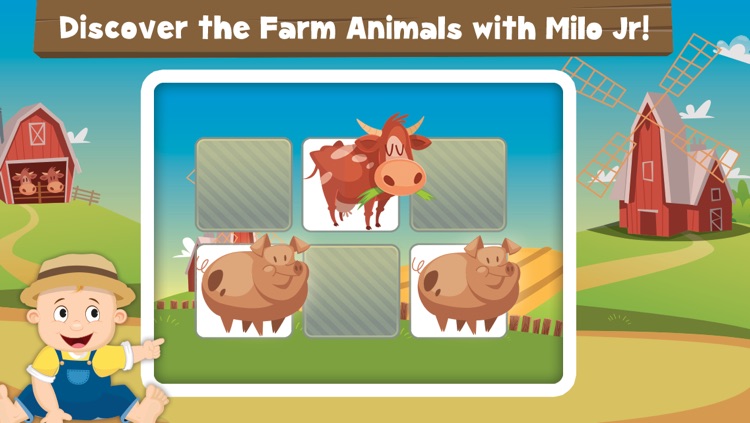 Milo's Mini Games for Tots and Toddlers - Barn and Farm Animals Cartoon screenshot-3
