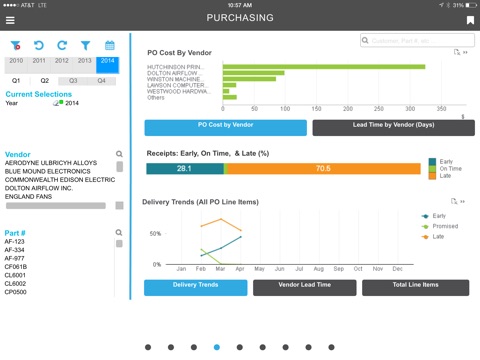 Aptean Analytics screenshot 4