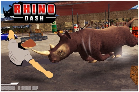 Rhino Dash ( Rampage Simulator Game ) screenshot 2