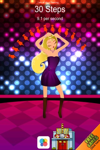 Click & Dance - The Nightclub Music Tap as fast as you can Dancing quick game - Free Edition screenshot 2