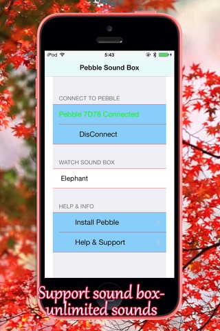 Sound Box for Pebble Smartwatch screenshot 2