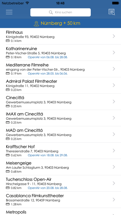How to cancel & delete AbInsKino - Kinoprogramm für Deutschland, Österreich und die Schweiz from iphone & ipad 1