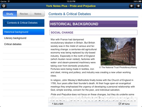 Pride and Prejudice York Notes AS and A2 for iPad screenshot 3