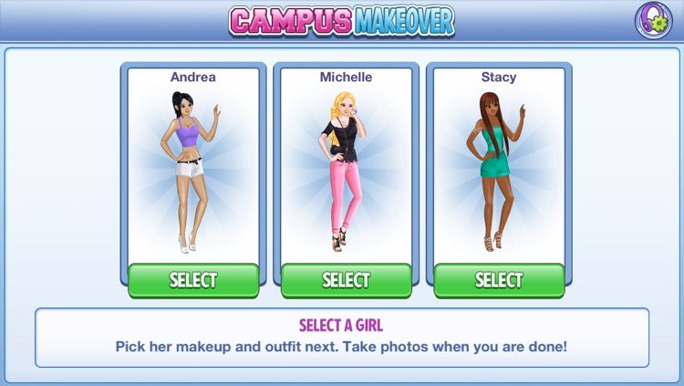 Campus Makeover:  Salon and Dress-Up Game