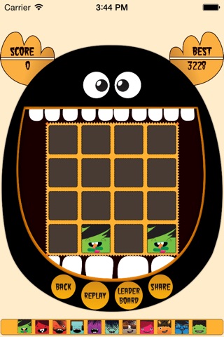 2048 Cute Monster Fun screenshot 4