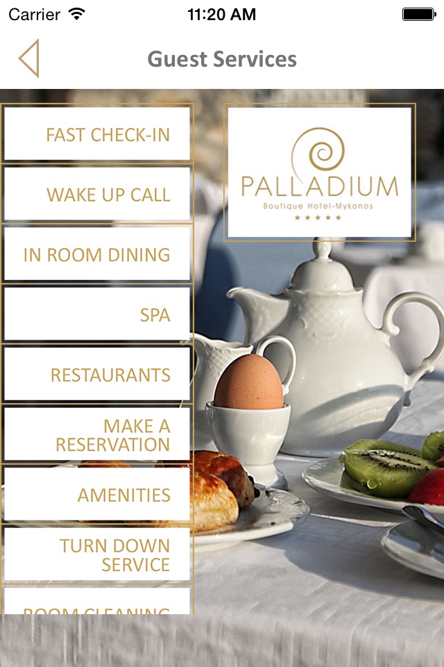 Palladium Hotel Mykonos for iPhone screenshot 3